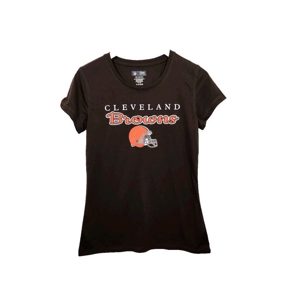 NFL Team Apparel T Shirt Women's Medium Cleveland Browns Football EUC